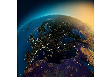Zidne tapete Night view of Europe SW311