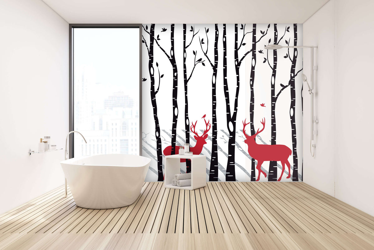 Zidne tapete  Red forest  SW548