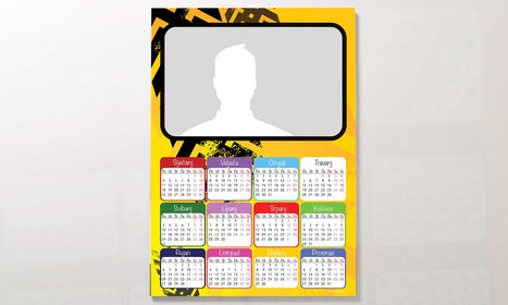 Kalendar Speed 2023g., zidni, personalizirani s vašom slikom A2 format - KAL026