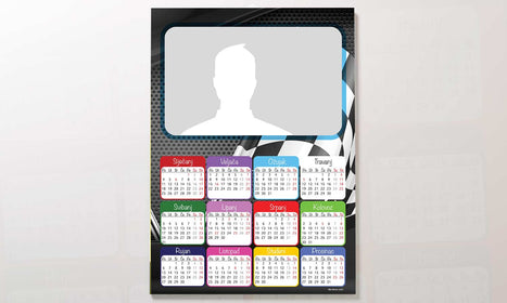 Kalendar Finish Speed 2023g., zidni, personalizirani s vašom slikom A2 format - KAL027