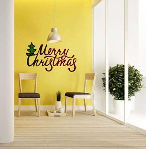 Zidni natpis Merry Christmas- samoljepljive naljepnice, tekst, citati, tekstualne naljepnice.