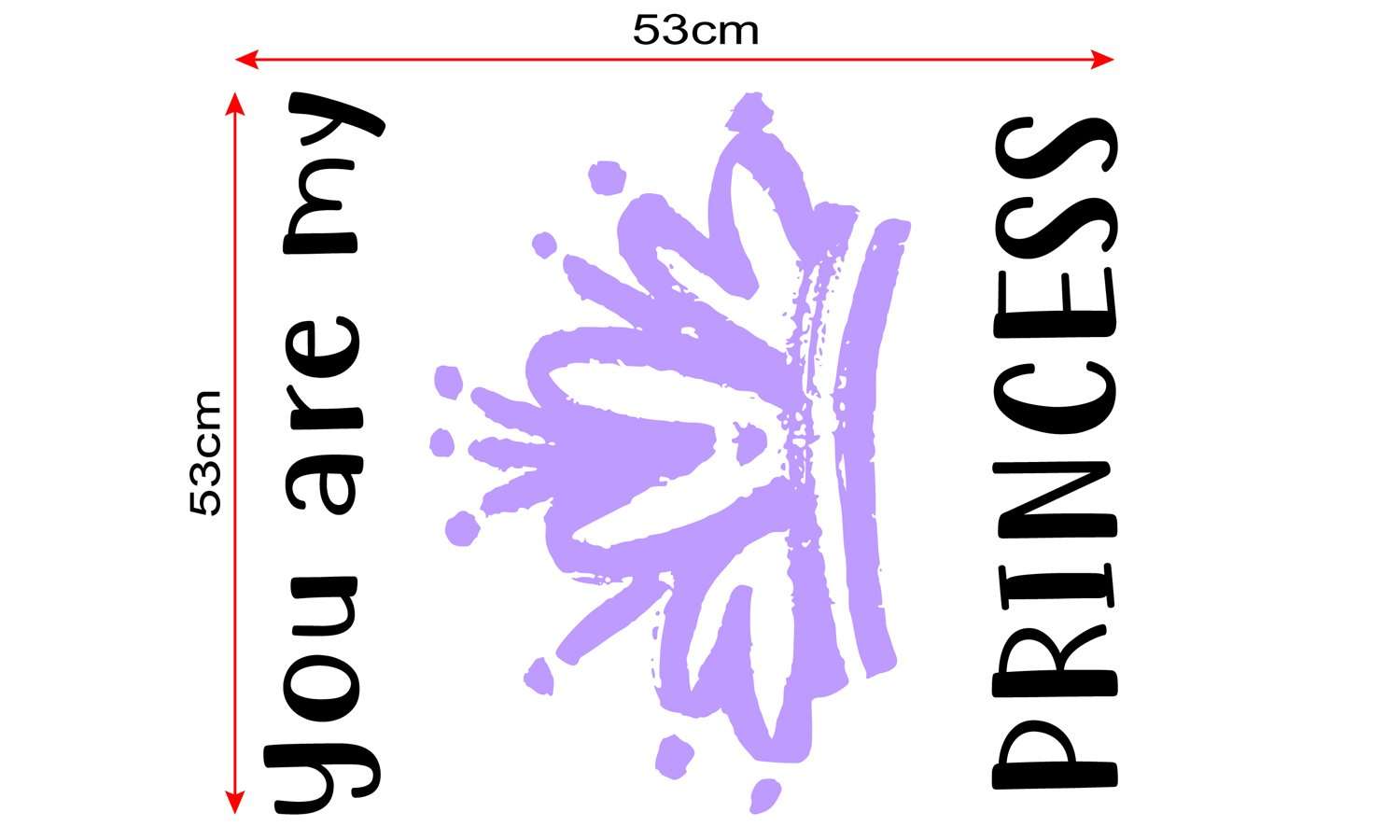 Zidni natpis You are my princess - samoljepljive naljepnice, tekst, citati, tekstualne naljepnice.